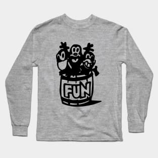 Barrel Of Monkeys Blotter Art Long Sleeve T-Shirt